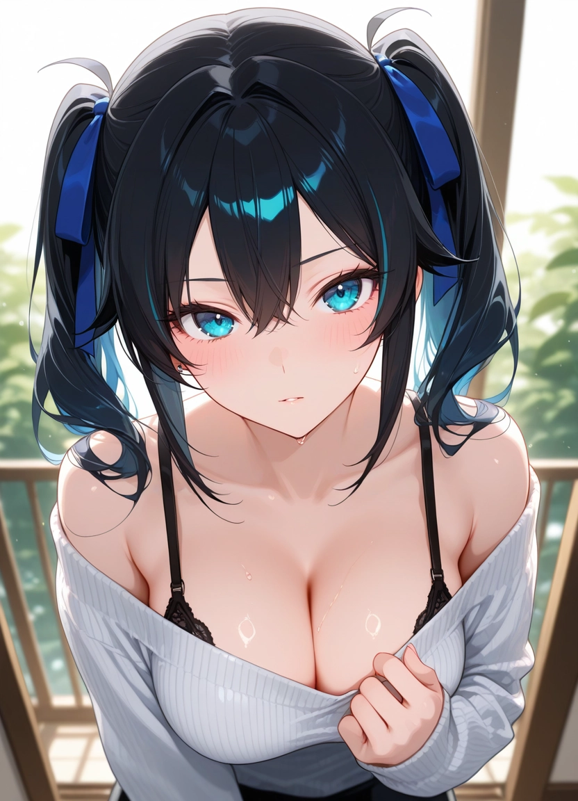 breasts, 1girl, solo, cleavage, underwear, bra · Yamete.gg