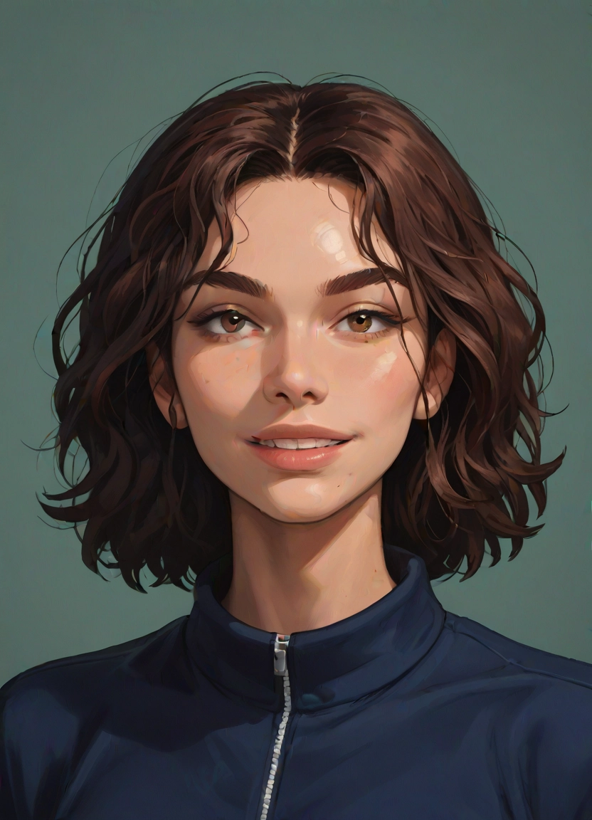 1girl, solo, brown hair, brown eyes, smile, looking at viewer · Yamete.gg