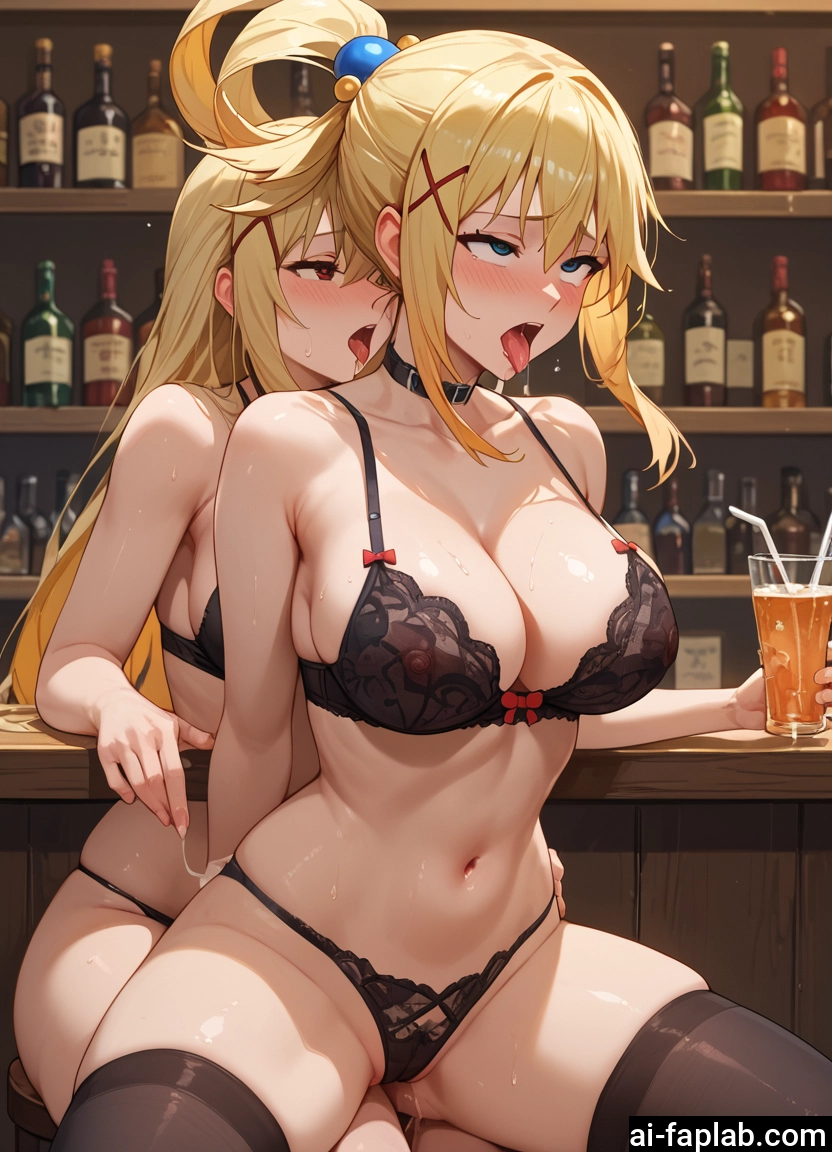 breasts, multiple girls, 2girls, blonde hair, underwear, bra · Yamete.gg