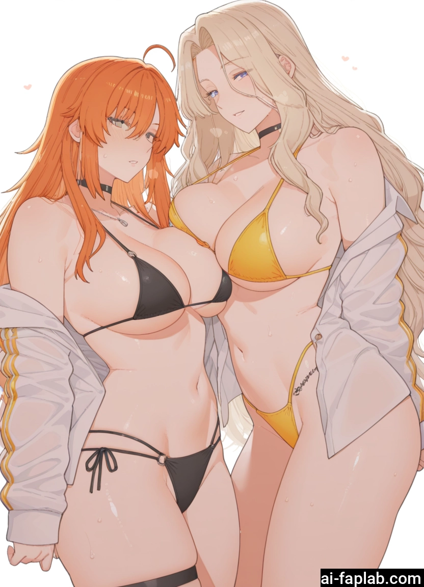 breasts, multiple girls, swimsuit, 2girls, bikini, large breasts · Yamete.gg
