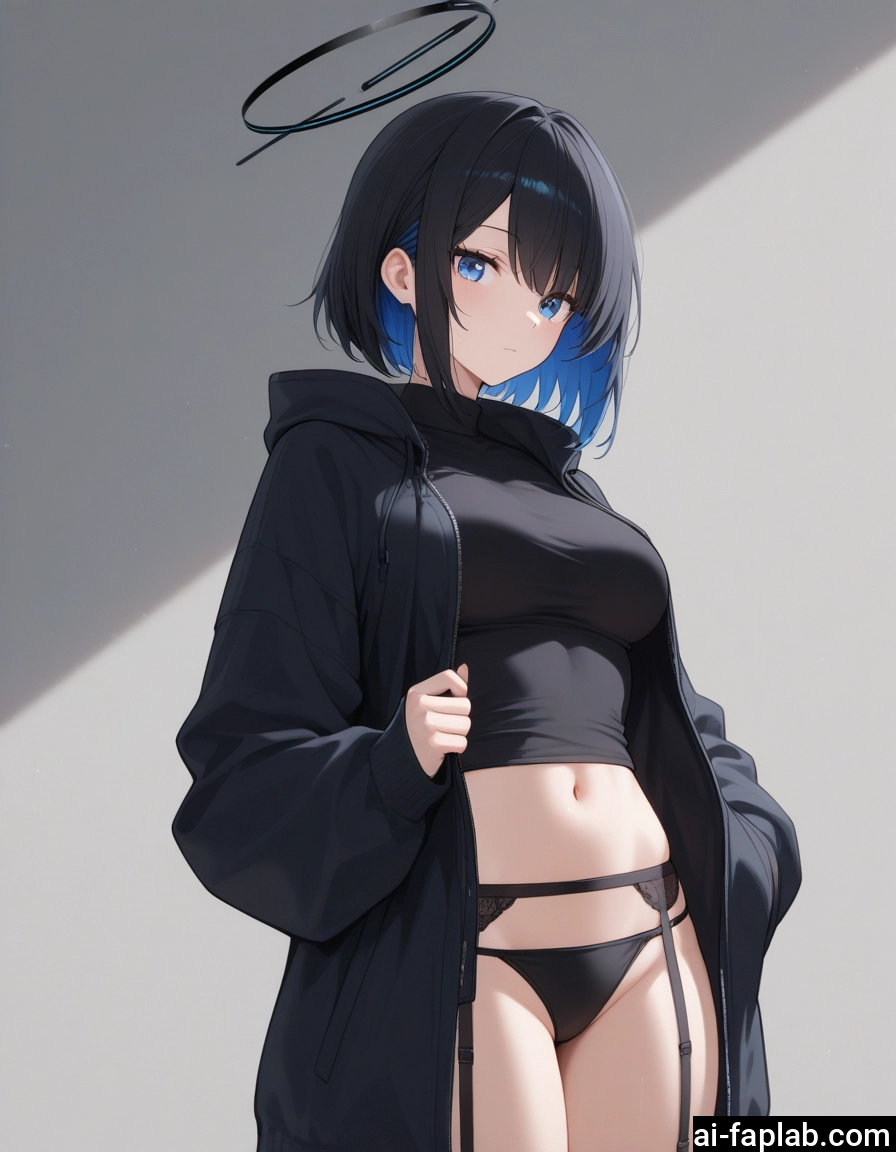 1girl, solo, underwear, panties, blue eyes, breasts