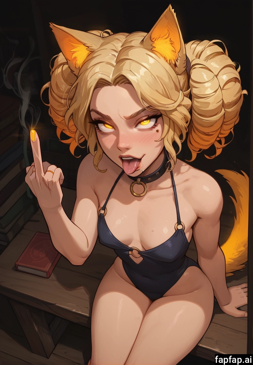1girl, animal ears, breasts, solo, blonde hair, tail