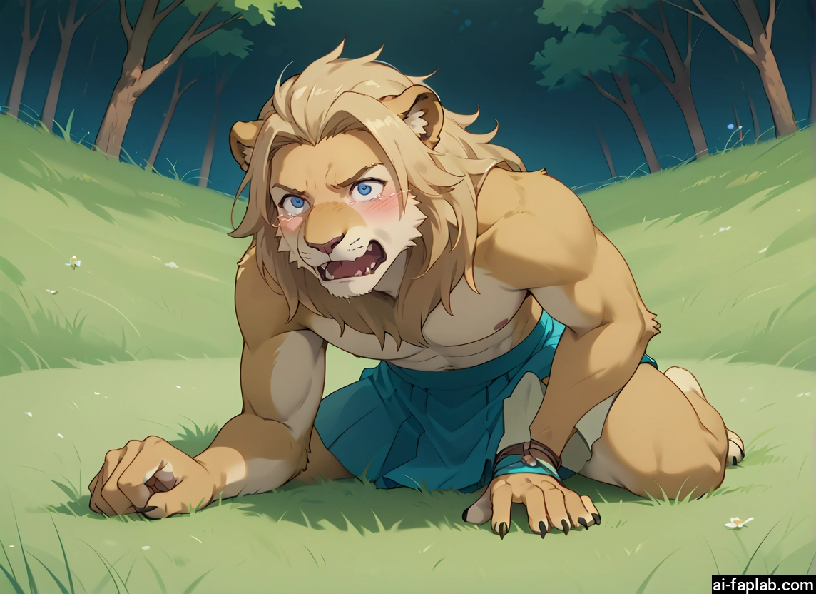 bara, furry, 1boy, male focus, animal ears, solo