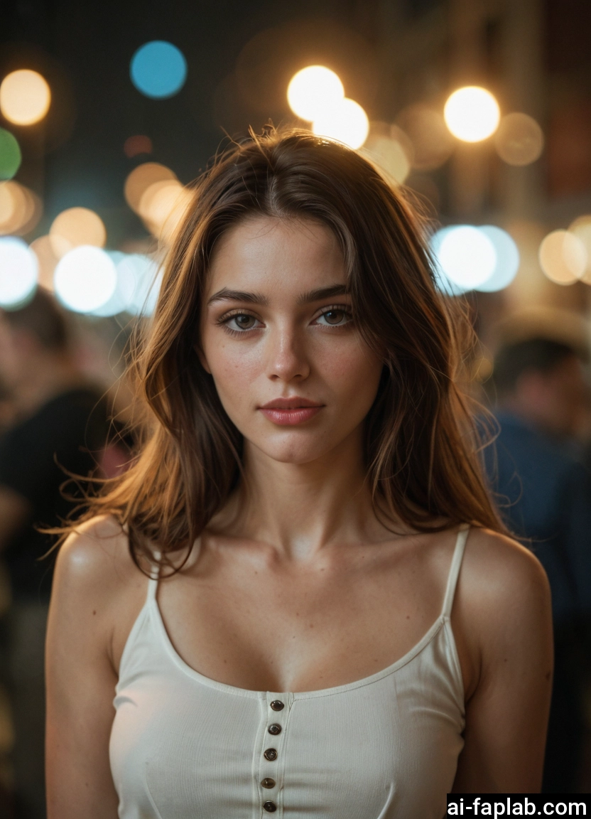 1girl, solo, freckles, brown eyes, brown hair, upper body · Yamete.gg