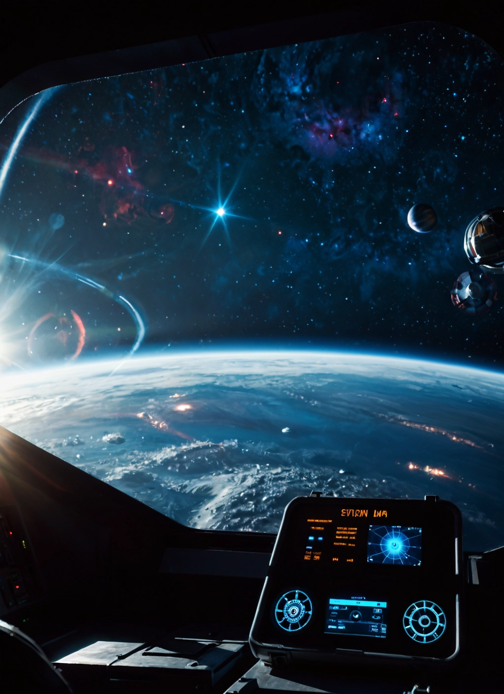 no humans, space, planet, earth (planet), scenery, star (sky)