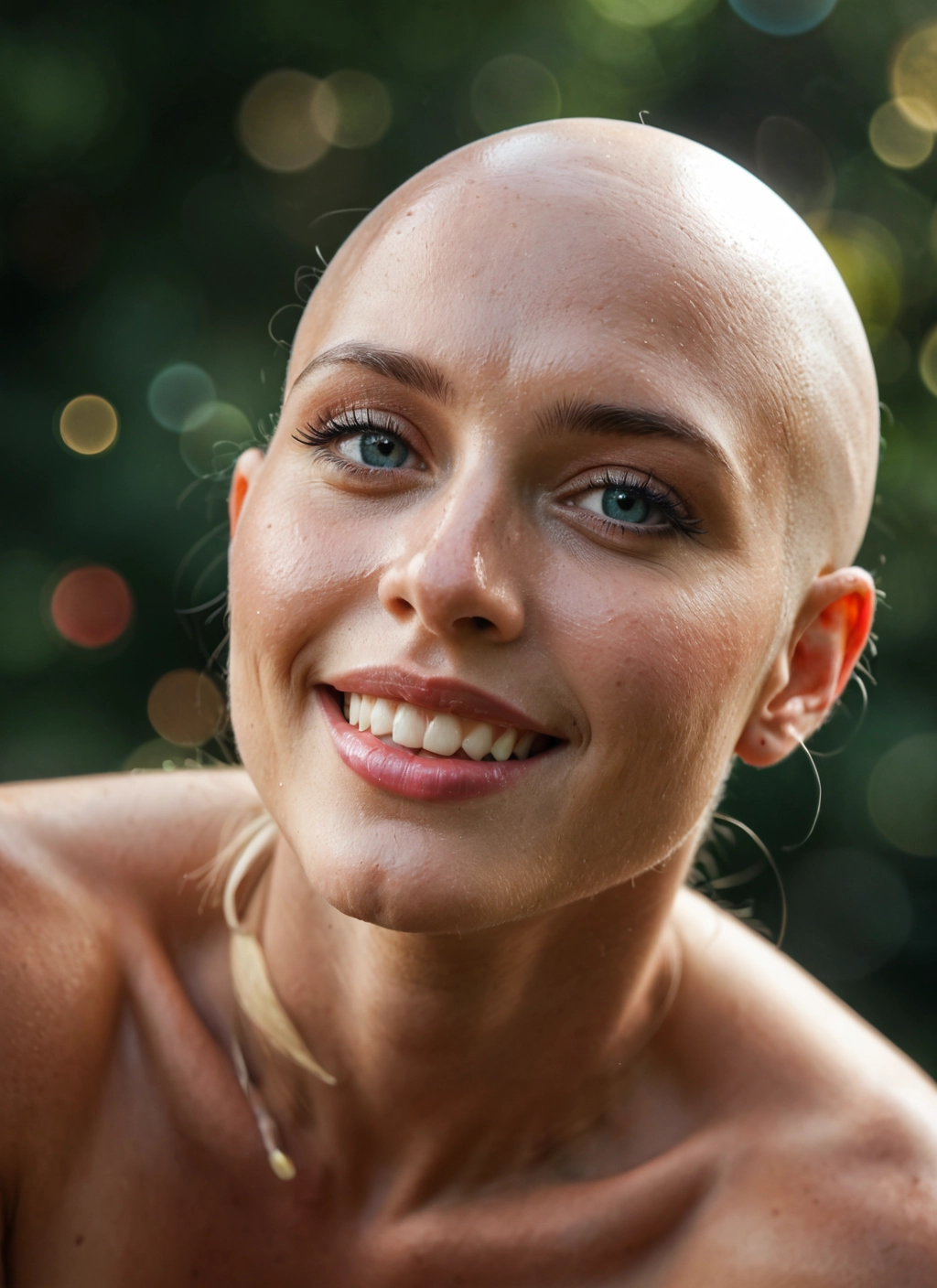 solo, bald, smile, teeth, jewelry, 1boy · Yamete.gg