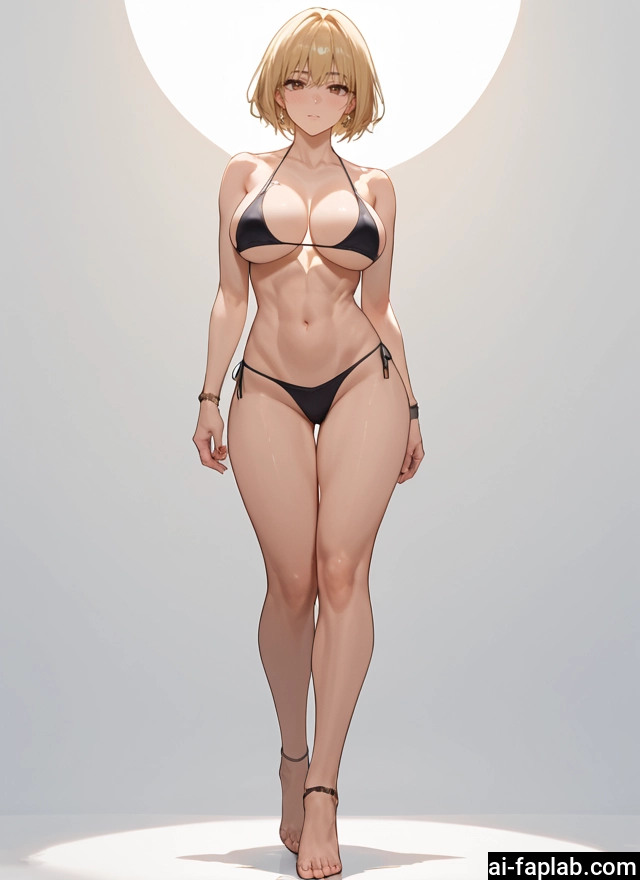1girl, swimsuit, breasts, bikini, short hair, jewelry