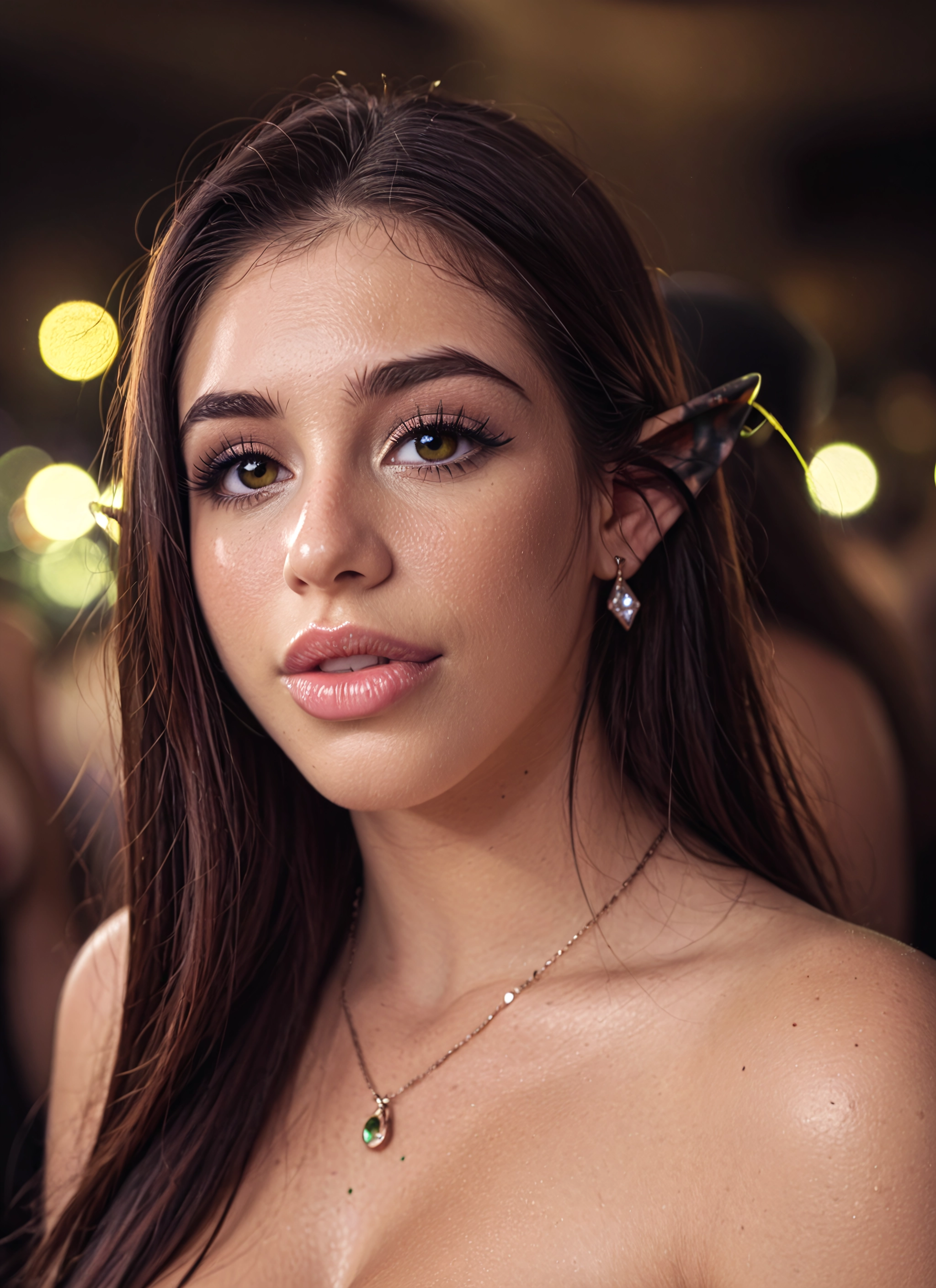 1girl, pointy ears, solo, jewelry, earrings, elf · Yamete.gg