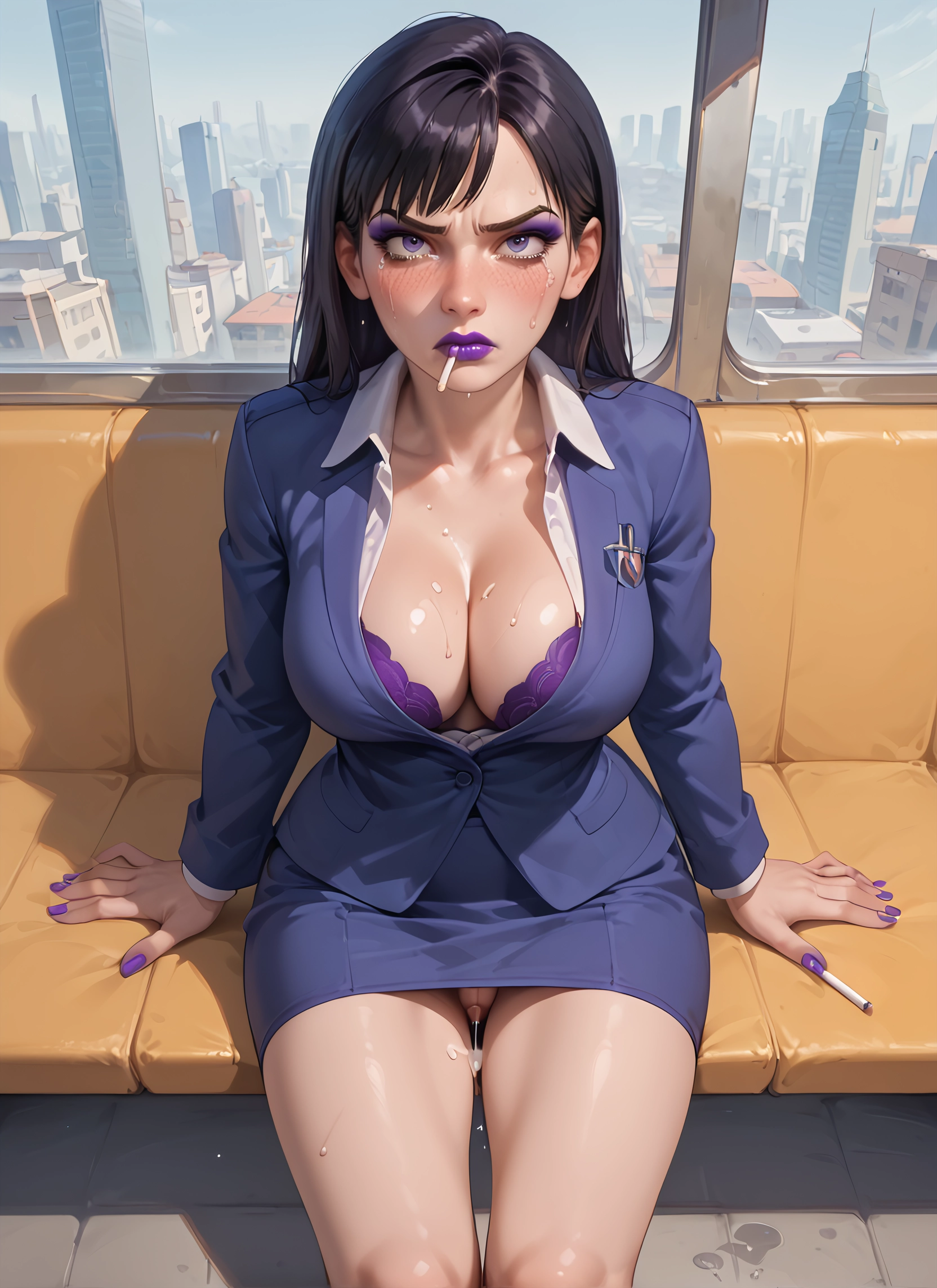 1girl, breasts, underwear, skirt, bra, cum · Yamete.gg