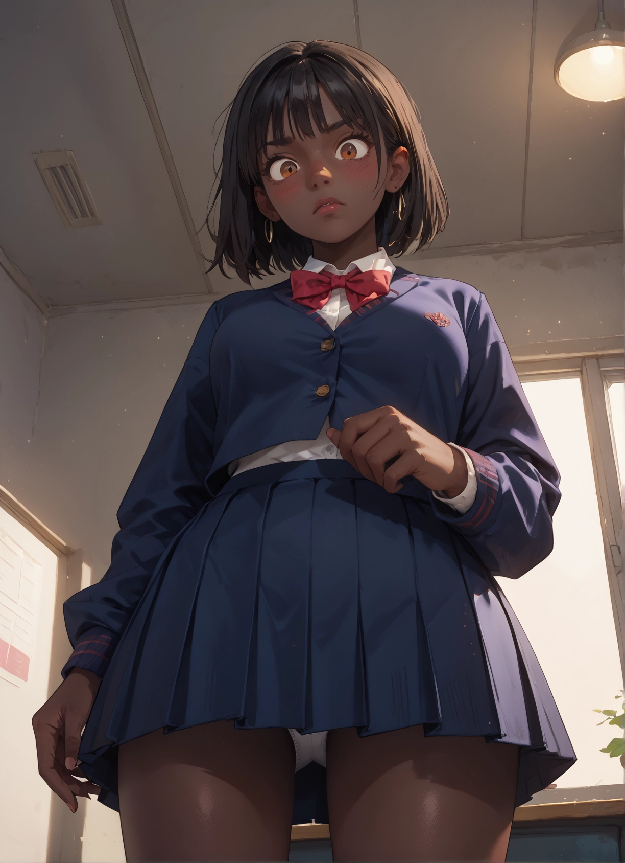 1girl, underwear, panties, skirt, jewelry, solo · Yamete.gg
