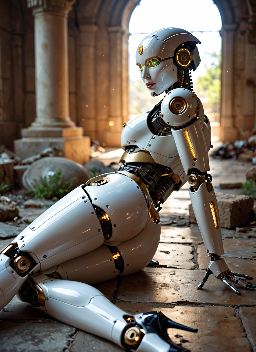 1girl, solo, ass, high heels, robot joints, robot · Yamete.gg
