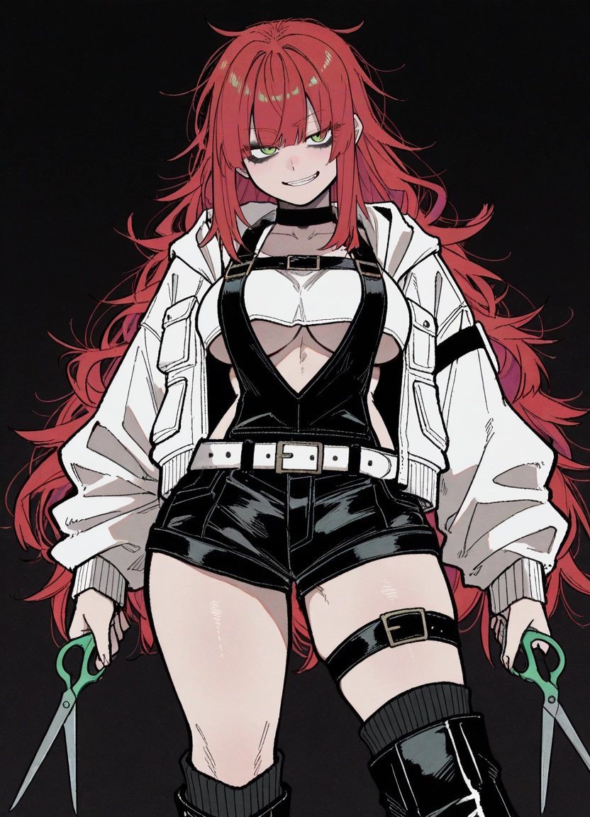 1girl, breasts, long hair, solo, green eyes, smile · Yamete.gg