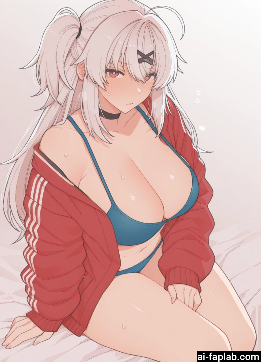 1girl, breasts, long hair, jacket, large breasts, cleavage · Yamete.gg