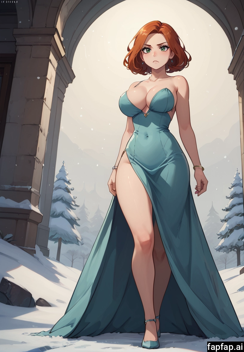1girl, breasts, dress, solo, large breasts, jewelry · Yamete.gg