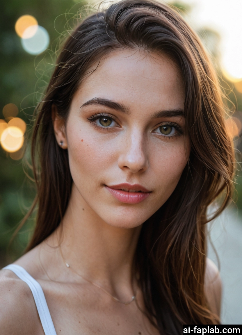 1girl, solo, jewelry, brown hair, brown eyes, long hair · Yamete.gg