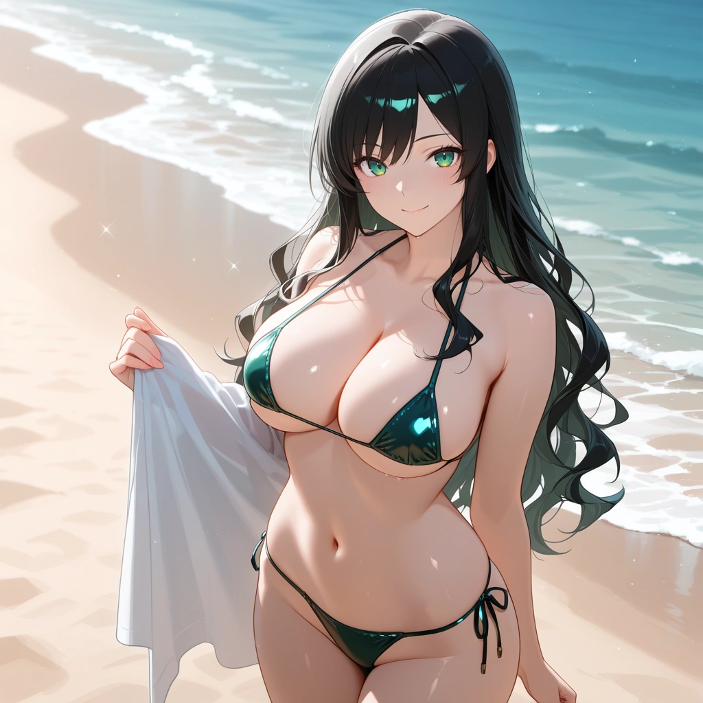 1girl, solo, breasts, swimsuit, bikini, large breasts · Yamete.gg