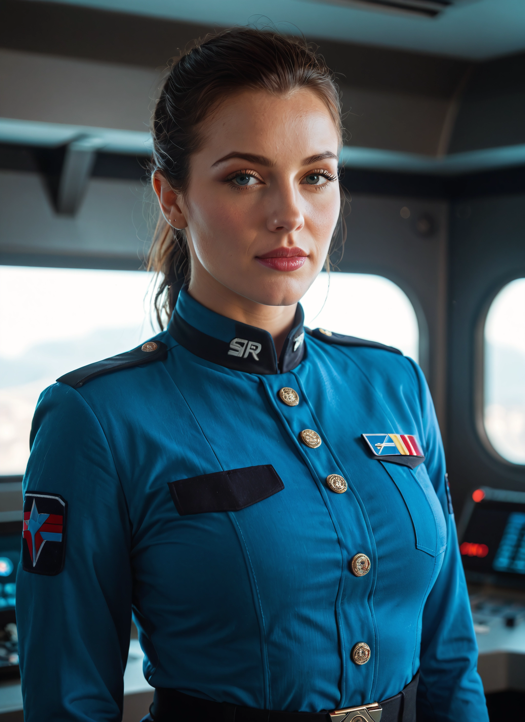 1girl, solo, uniform, military, military uniform, looking at viewer · Yamete.gg
