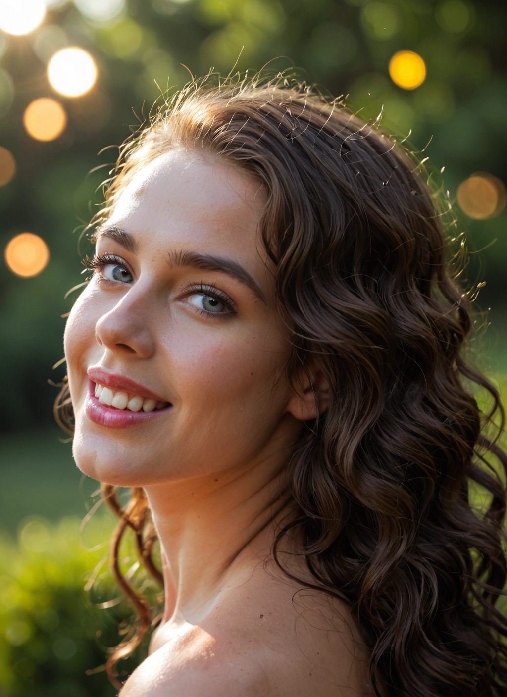 1girl, solo, looking at viewer, long hair, smile, blurry · Yamete.gg