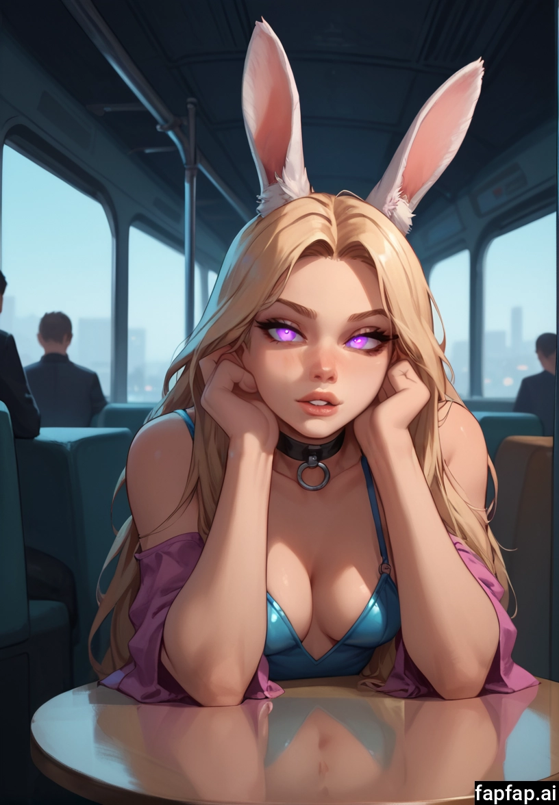 breasts, 1girl, animal ears, blonde hair, rabbit ears, long hair · Yamete.gg