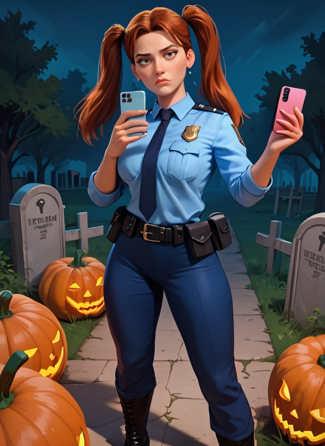1girl, twintails, phone, necktie, cellphone, uniform · Yamete.gg