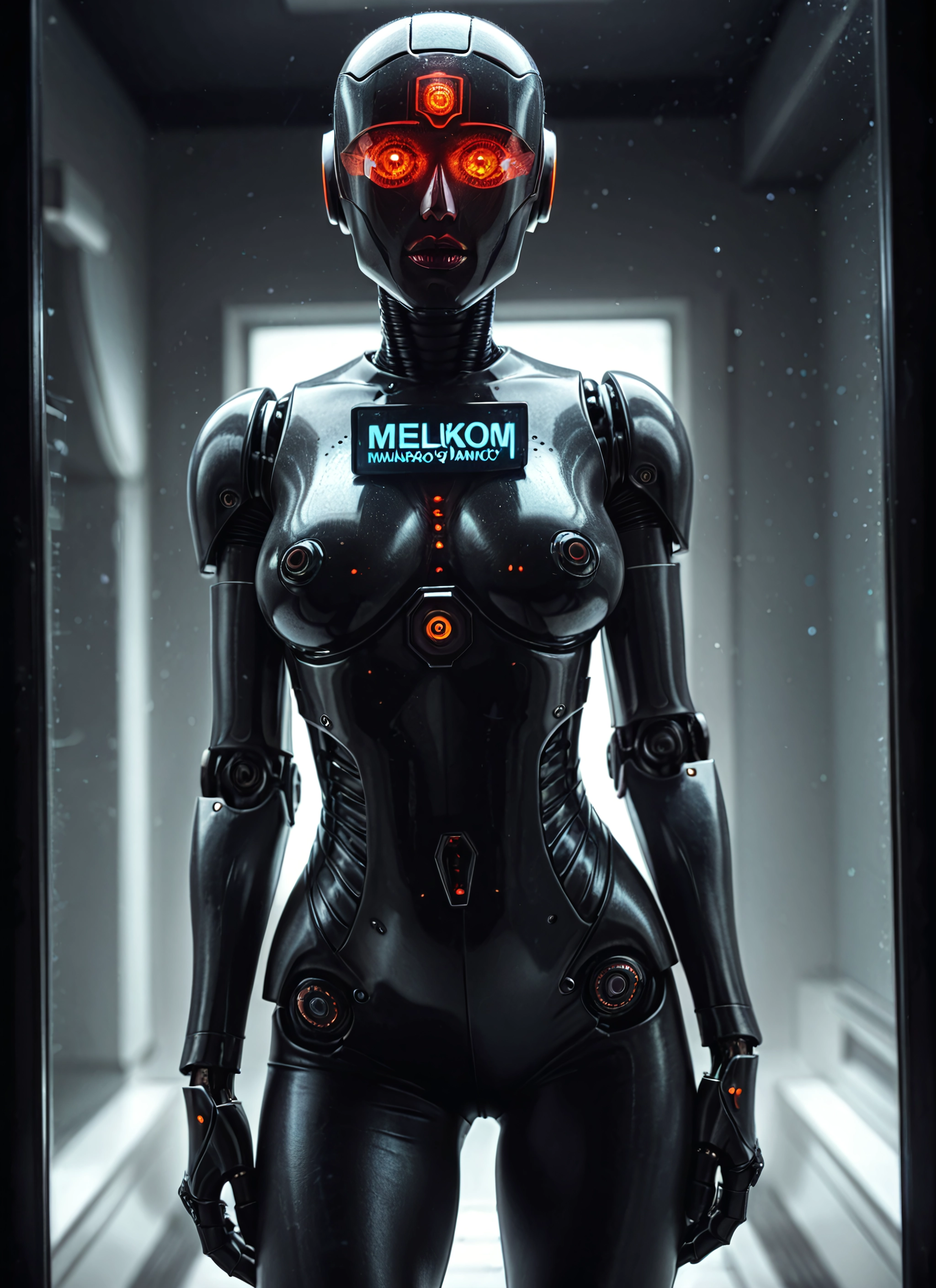 1girl, solo, breasts, glowing, bodysuit, science fiction · Yamete.gg