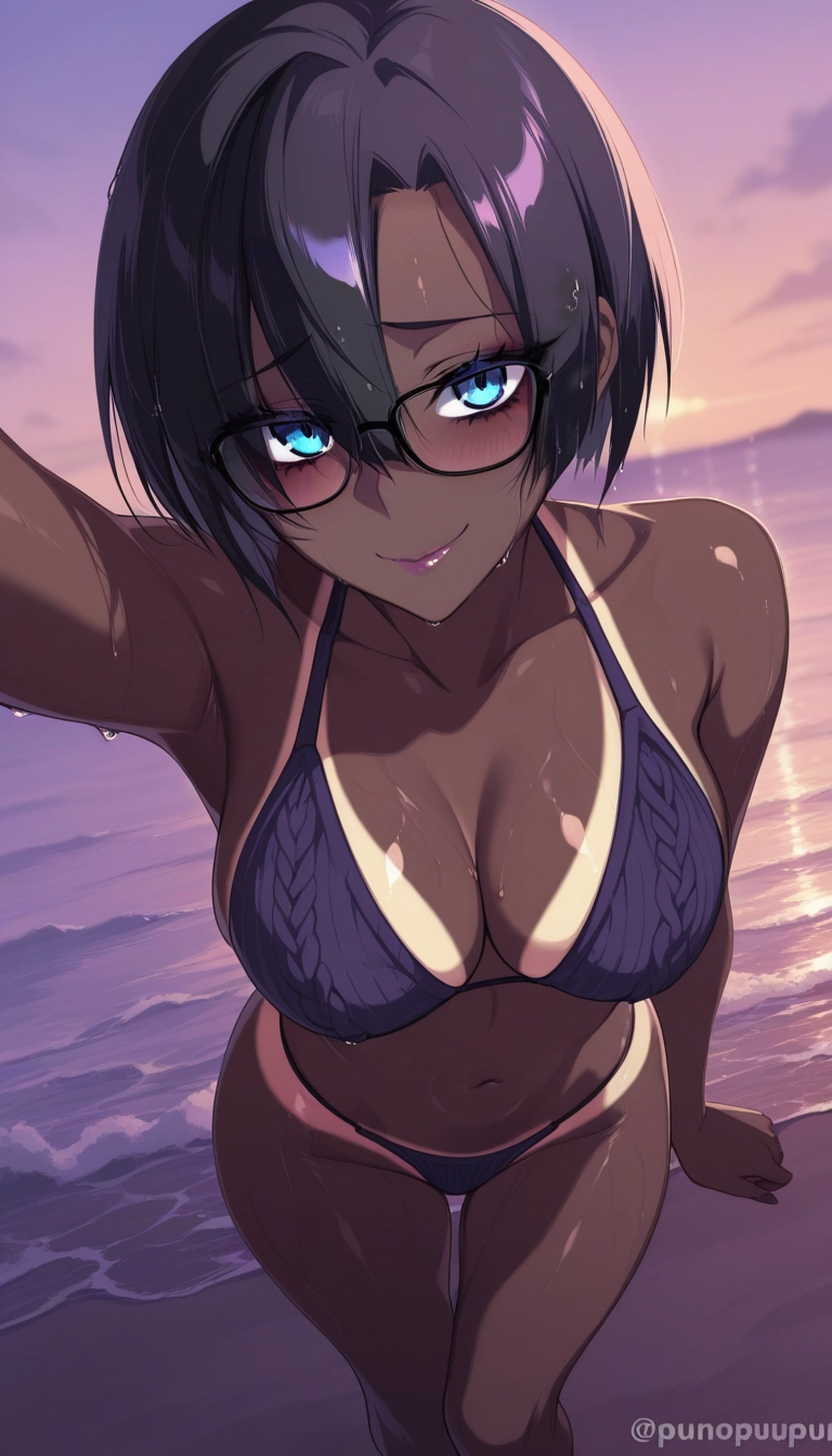 1girl, breasts, swimsuit, solo, bikini, tan · Yamete.gg