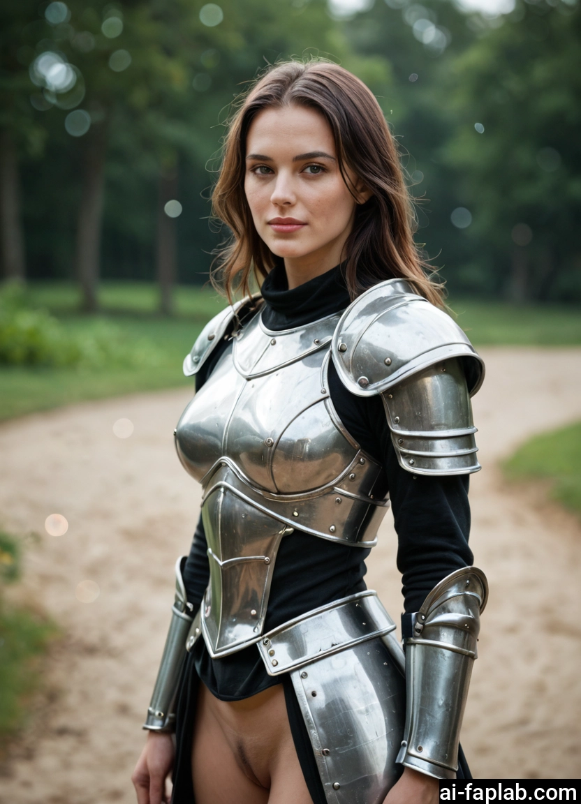 1girl, solo, armor, pussy, pubic hair, outdoors · Yamete.gg