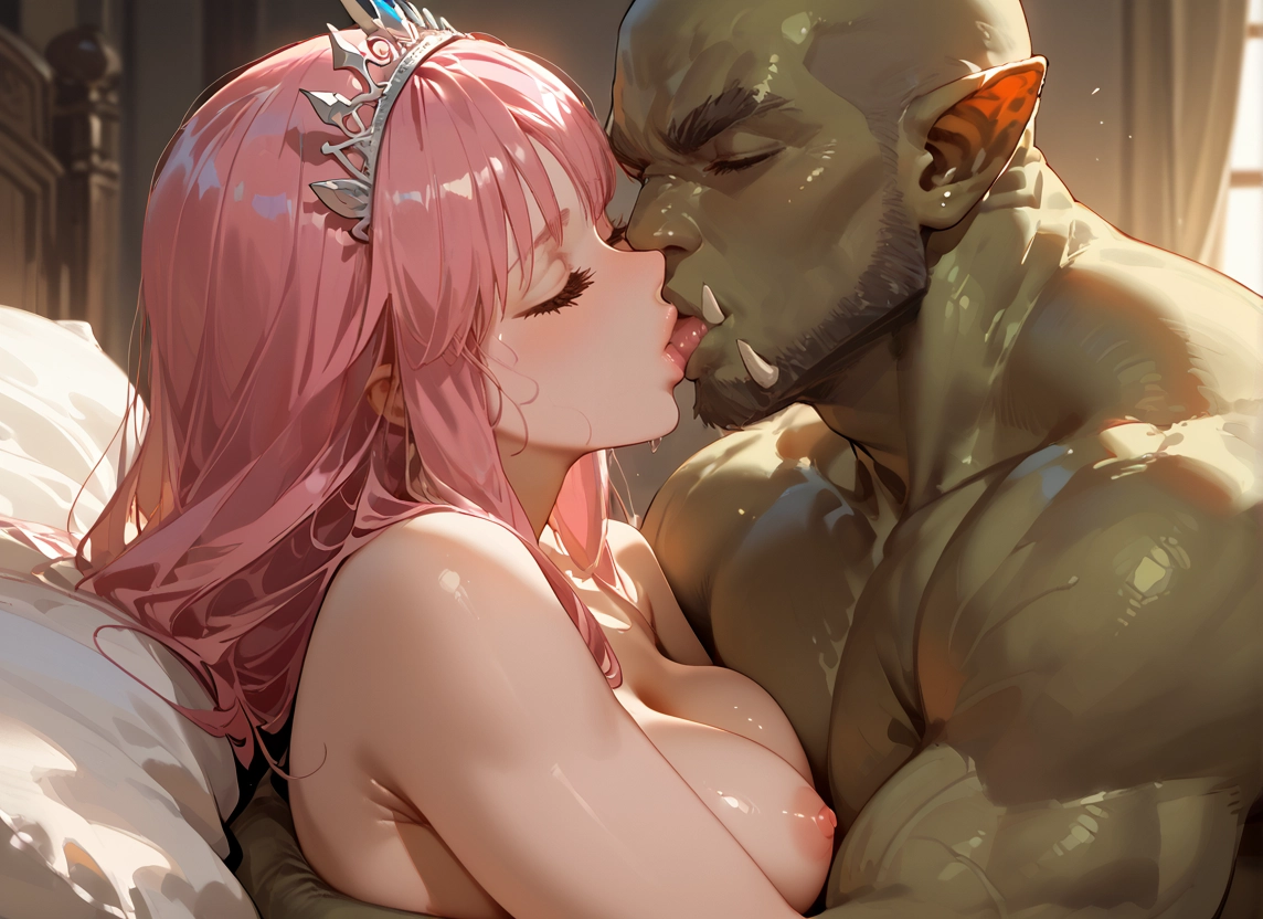1girl, breasts, 1boy, nipples, pink hair, hetero · Yamete.gg