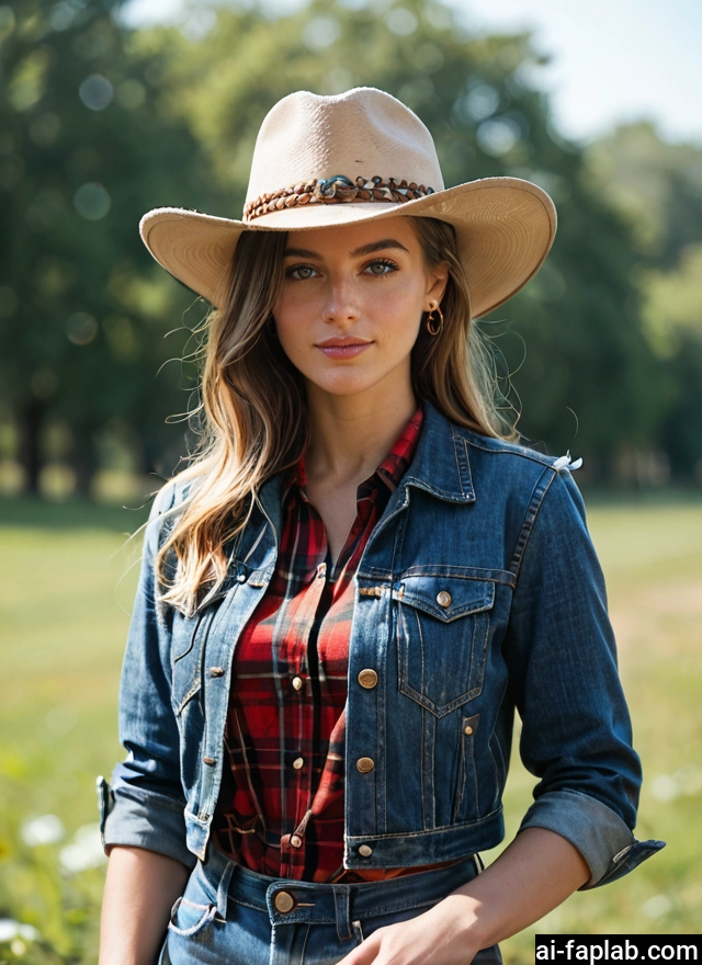 1girl, solo, hat, jewelry, earrings, denim · Yamete.gg