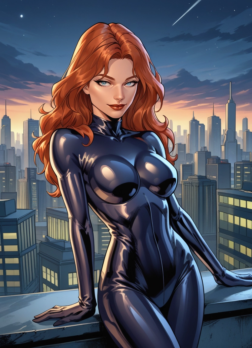 1girl, bodysuit, blue eyes, solo, breasts, long hair · Yamete.gg