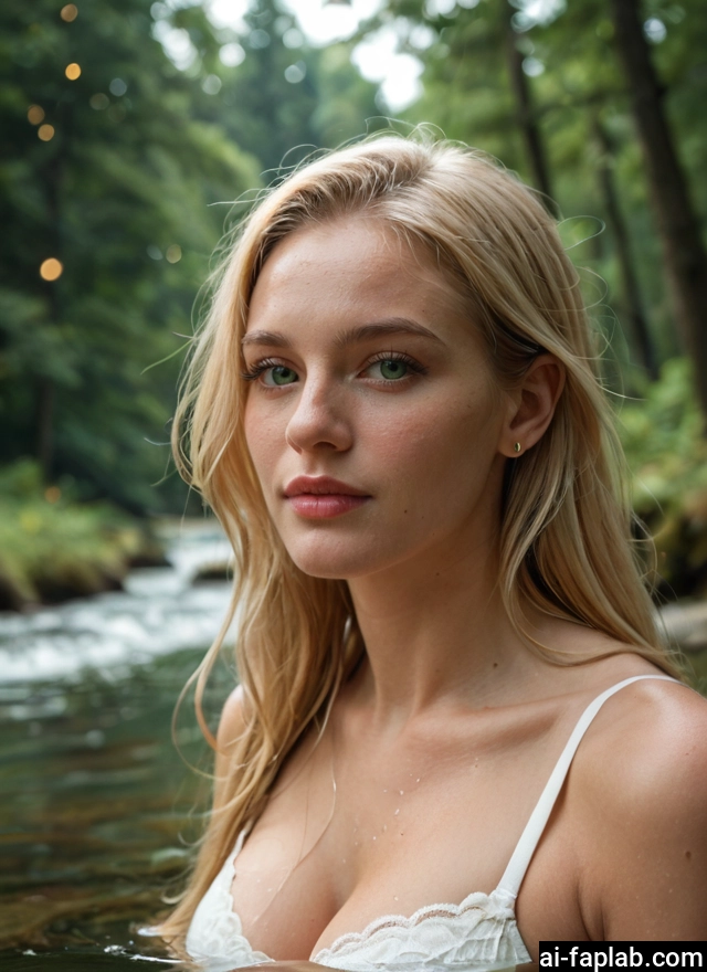 1girl, solo, breasts, blonde hair, looking at viewer, green eyes · Yamete.gg