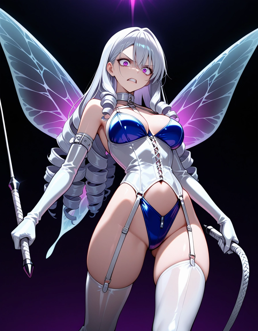 1girl, breasts, gloves, solo, thighhighs, holding · Yamete.gg