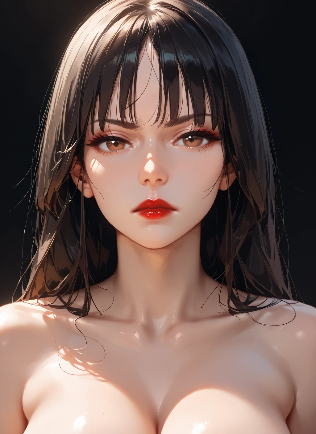 1girl, breasts, solo, brown eyes, looking at viewer, long hair · Yamete.gg