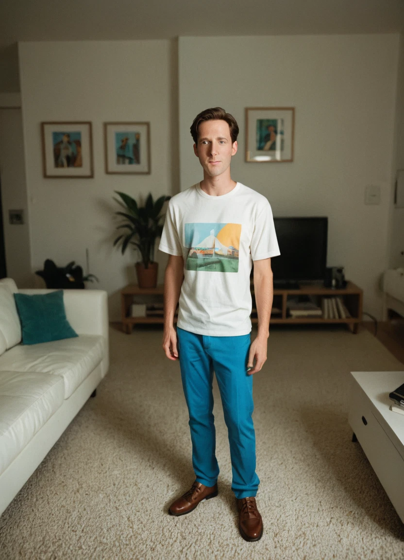 shirt, 1boy, solo, indoors, male focus, white shirt · Yamete.gg