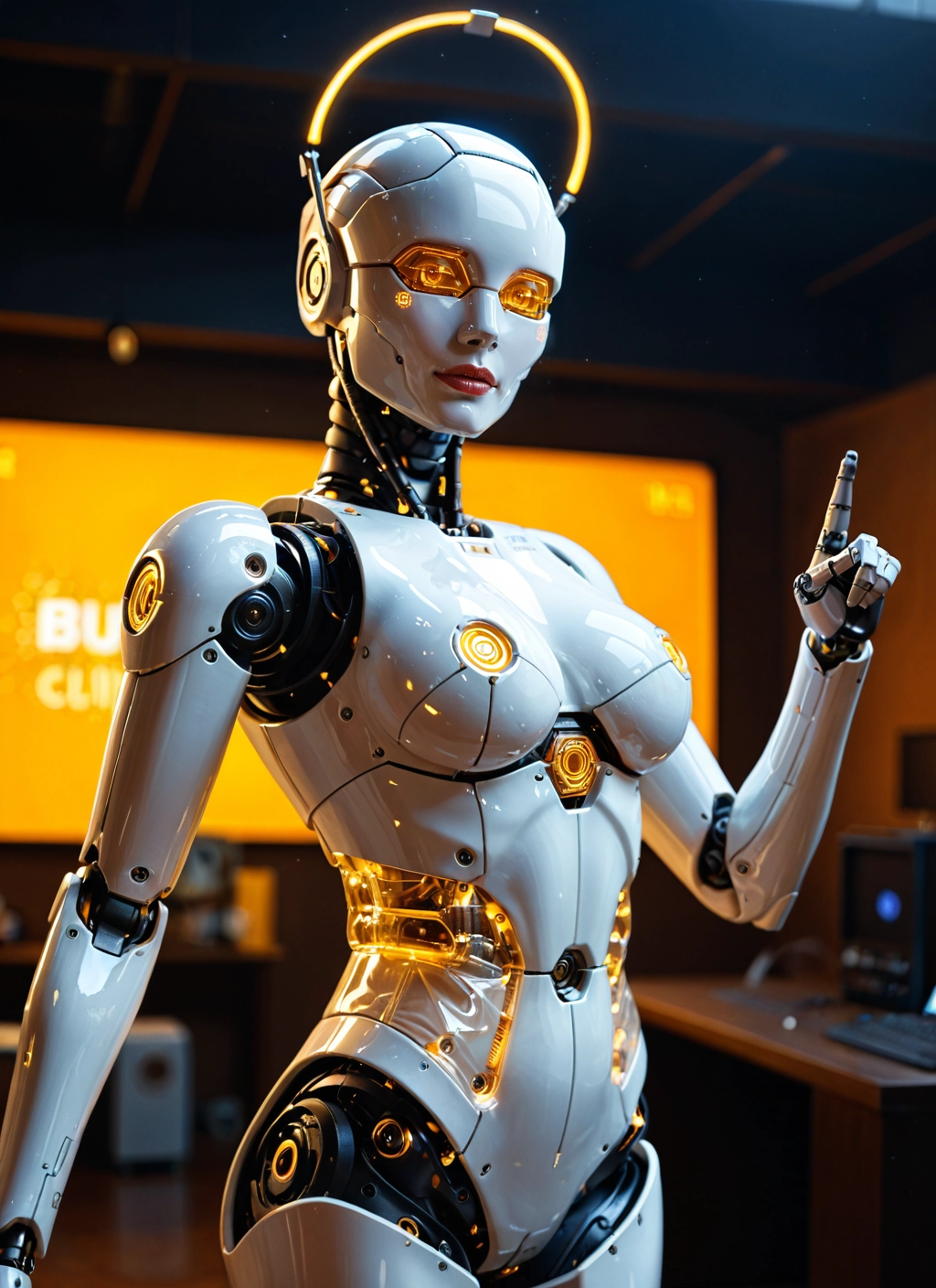 1girl, solo, breasts, robot joints, joints, medium breasts · Yamete.gg