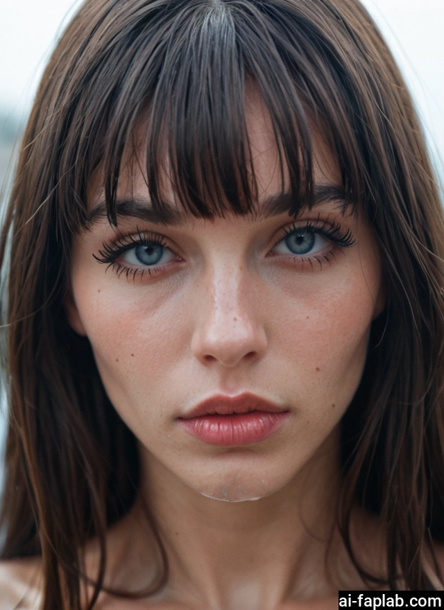 1girl, solo, brown hair, looking at viewer, realistic, lips · Yamete.gg