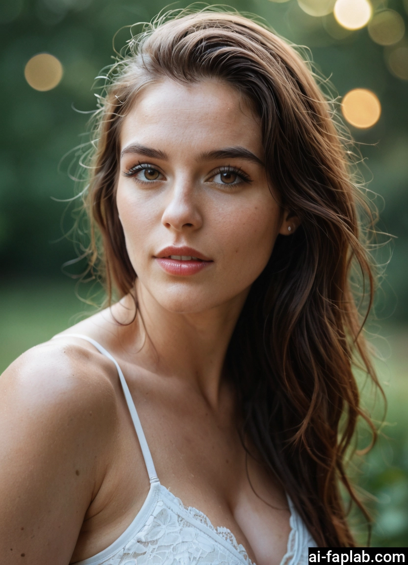 1girl, solo, breasts, brown eyes, cleavage, underwear · Yamete.gg