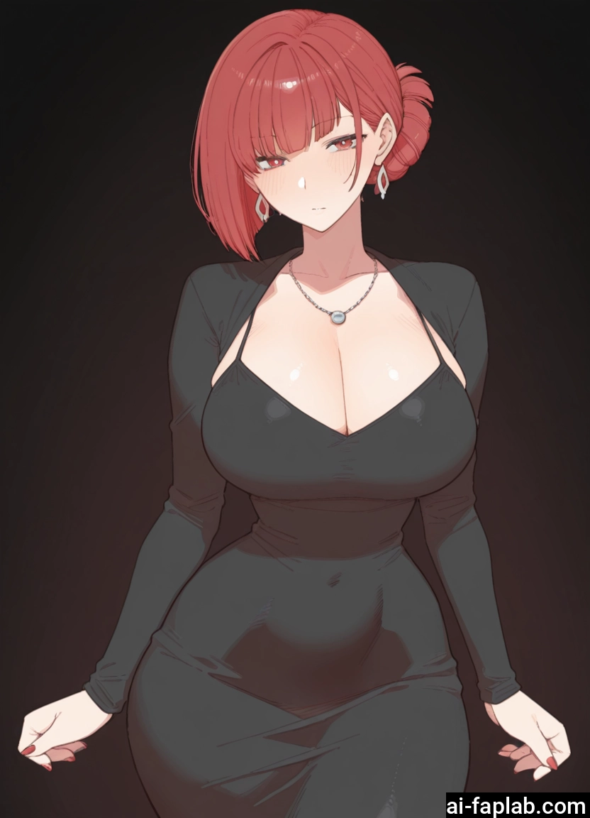 breasts, 1girl, dress, jewelry, earrings, cleavage