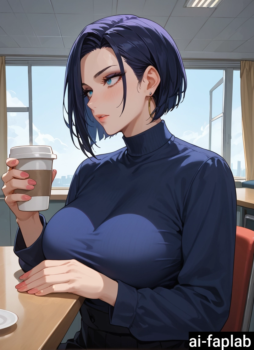 1girl, breasts, jewelry, earrings, solo, cup