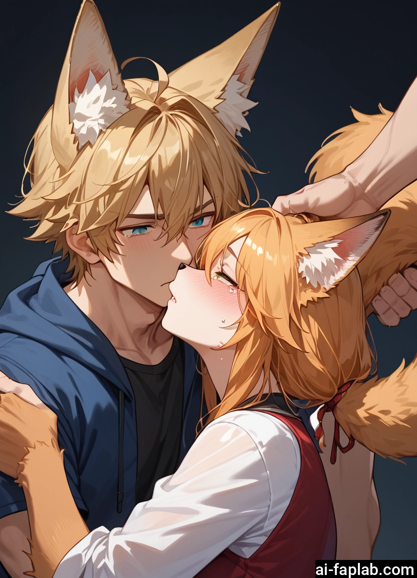 yaoi, furry, animal ears, tail, 1girl, fox ears · Yamete.gg