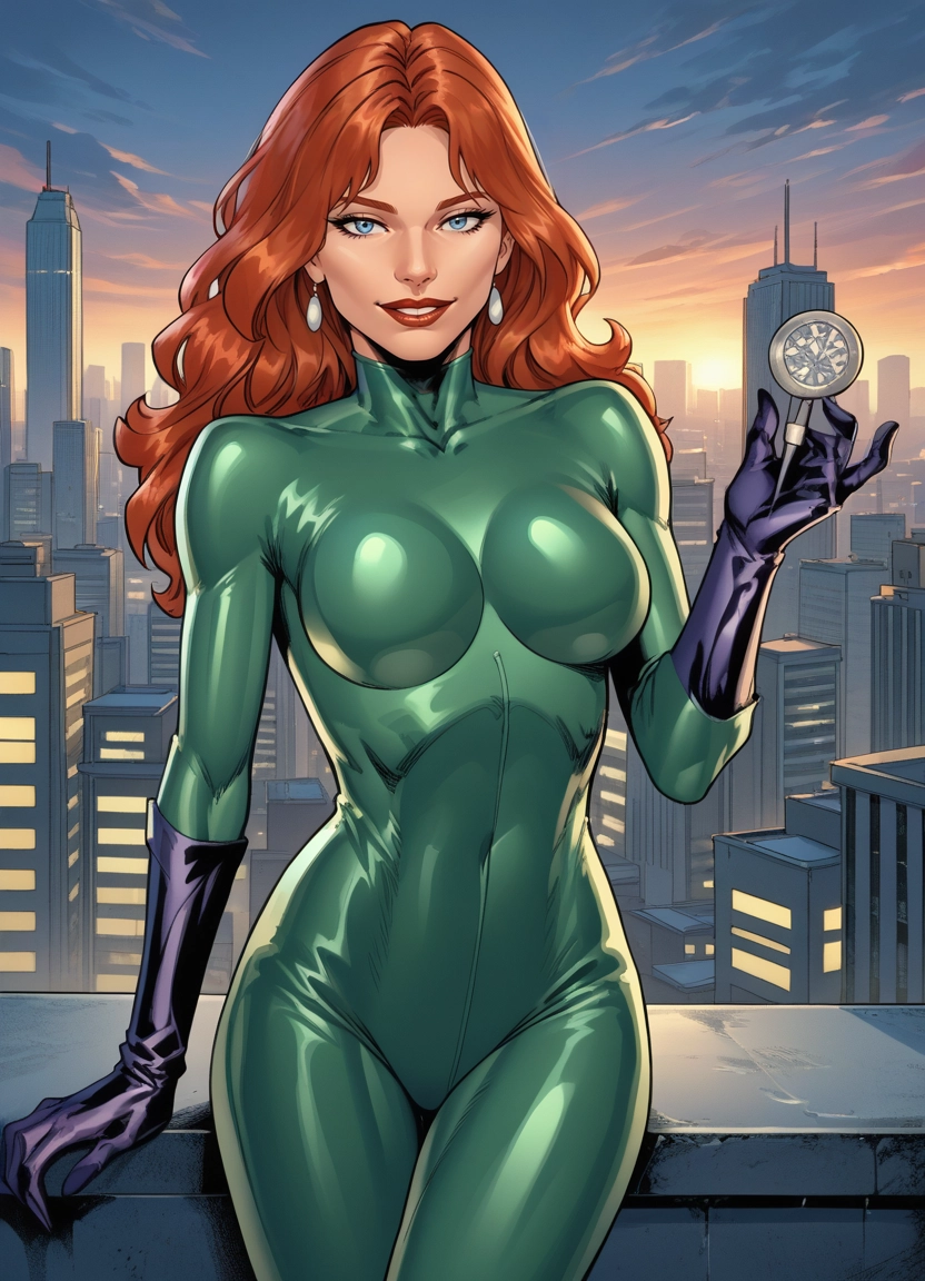 1girl, bodysuit, jewelry, blue eyes, solo, earrings · Yamete.gg