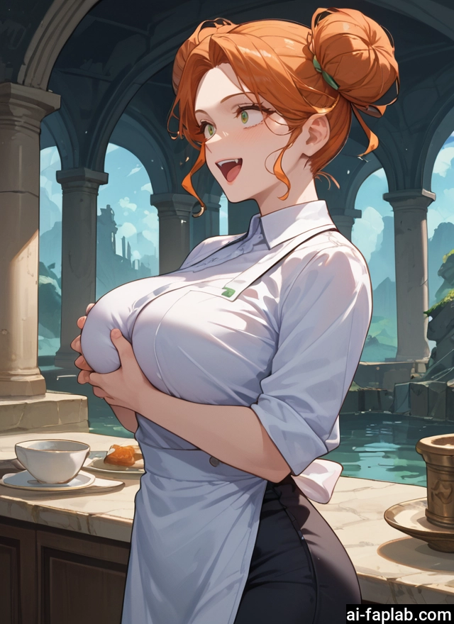 1girl, breasts, double bun, open mouth, large breasts, solo · Yamete.gg