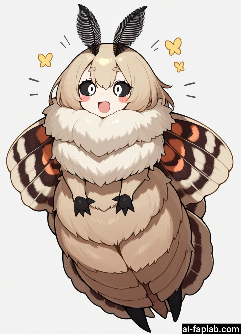 1girl, open mouth, solo, wings, arthropod girl, moth girl