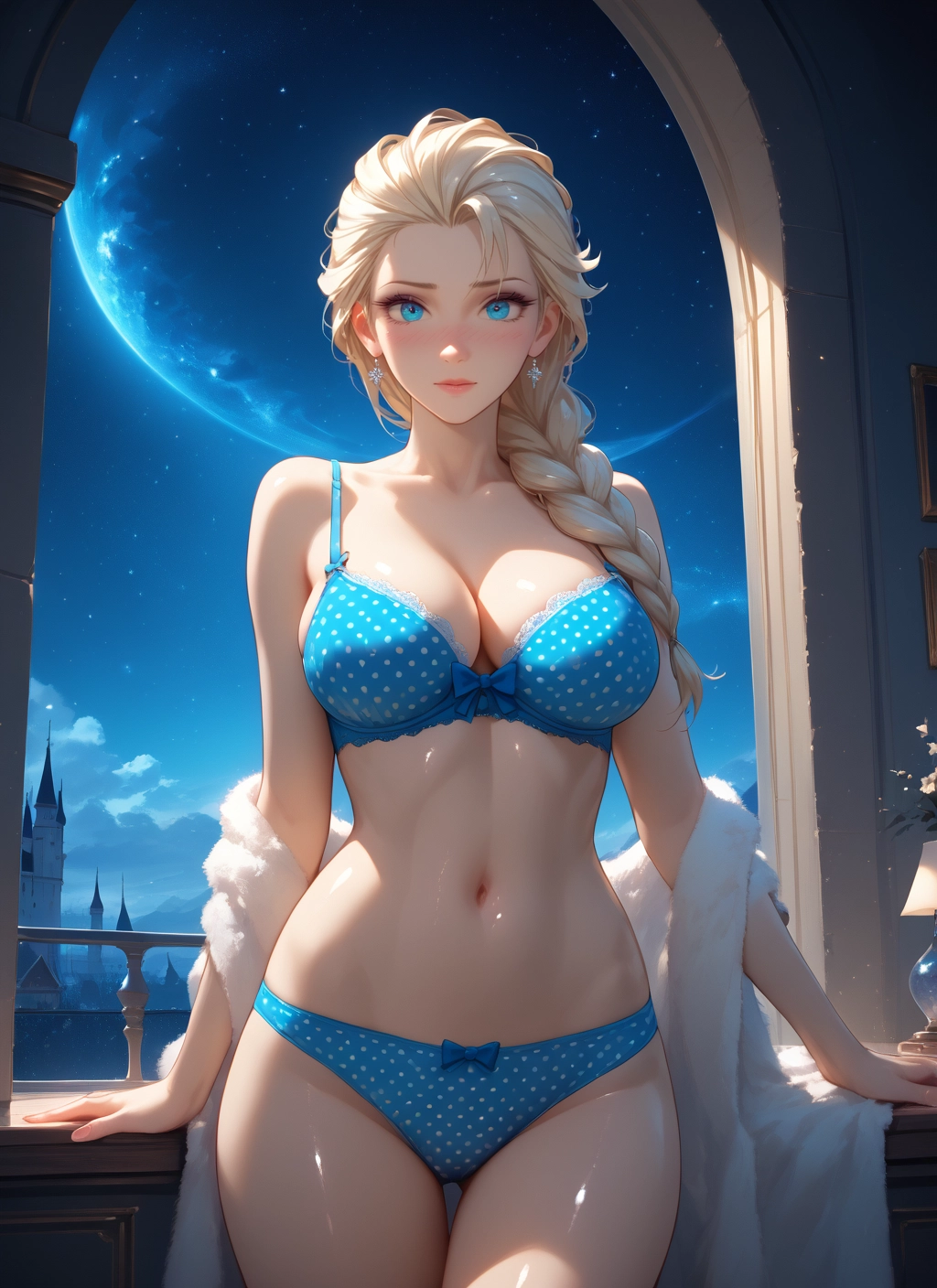 1girl, breasts, underwear, panties, bra, solo · Yamete.gg