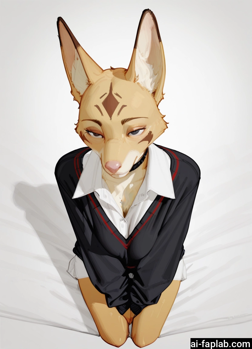 furry, 1girl, solo, furry female, animal ears, sitting · Yamete.gg