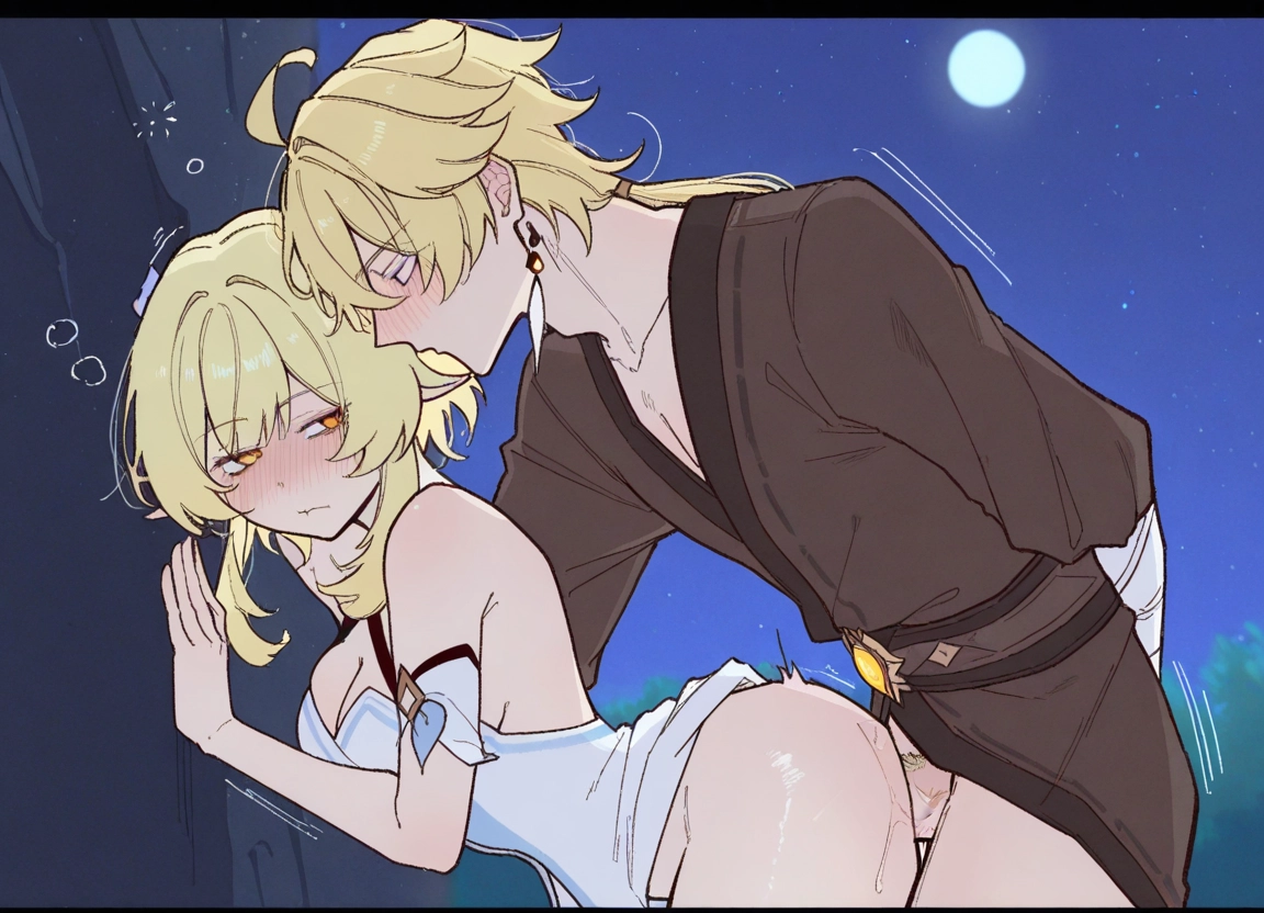 1girl, 1boy, hetero, blonde hair, blush, sex · Yamete.gg