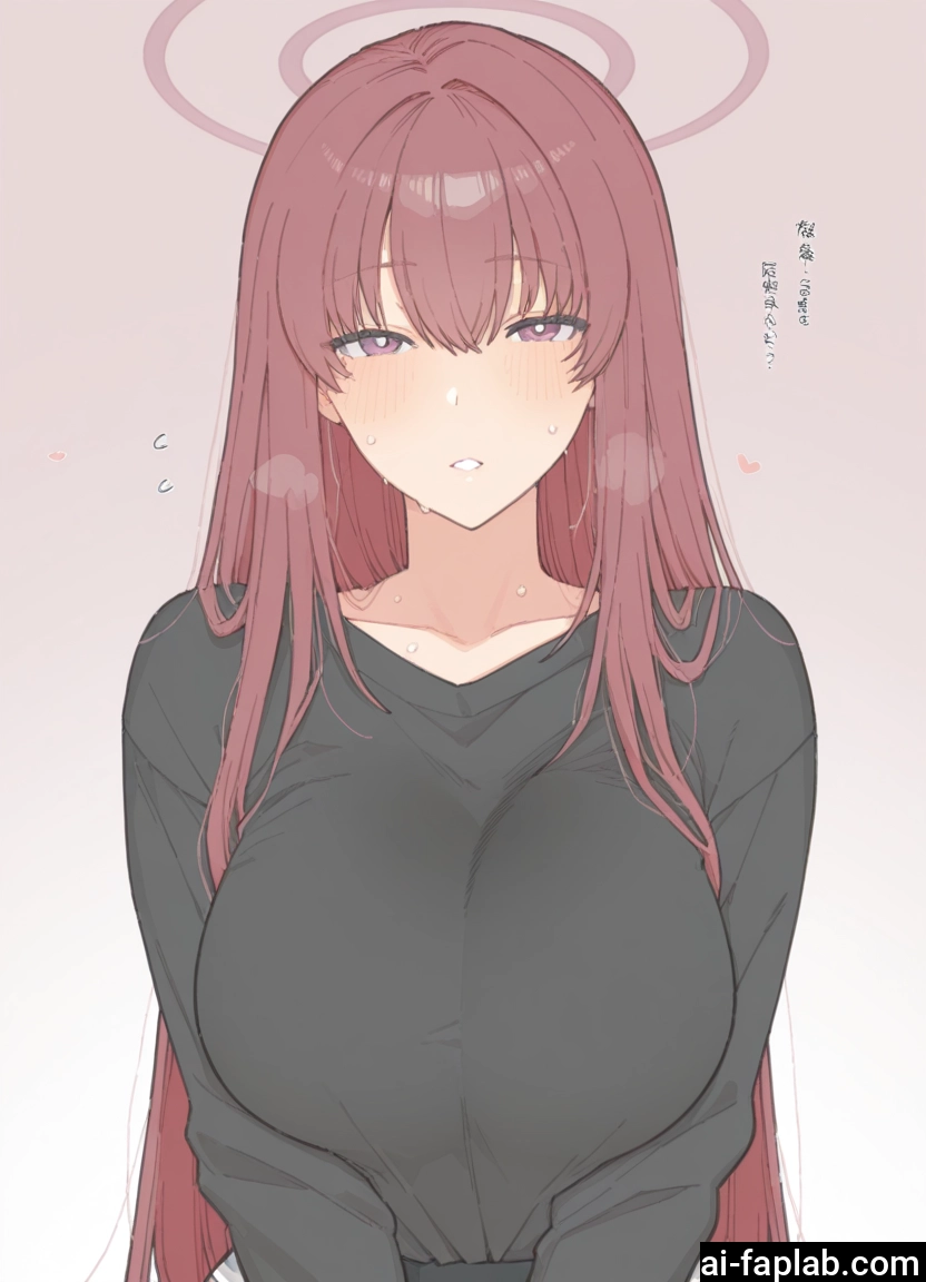 1girl, breasts, long hair, halo, large breasts, solo · Yamete.gg