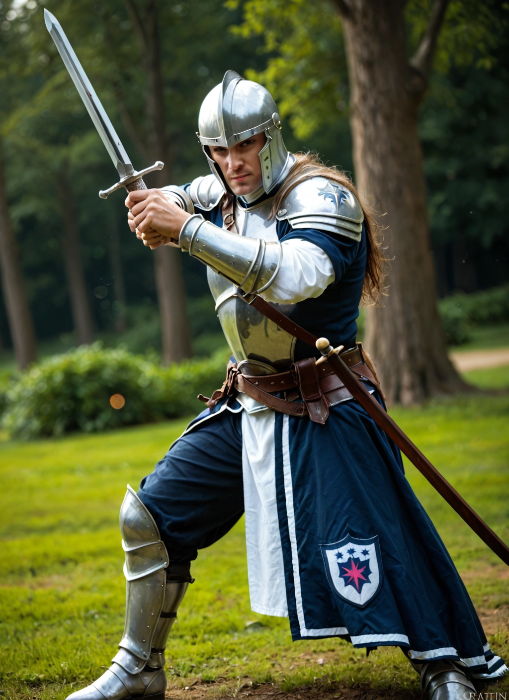 weapon, sword, armor, 1boy, solo, helmet · Yamete.gg