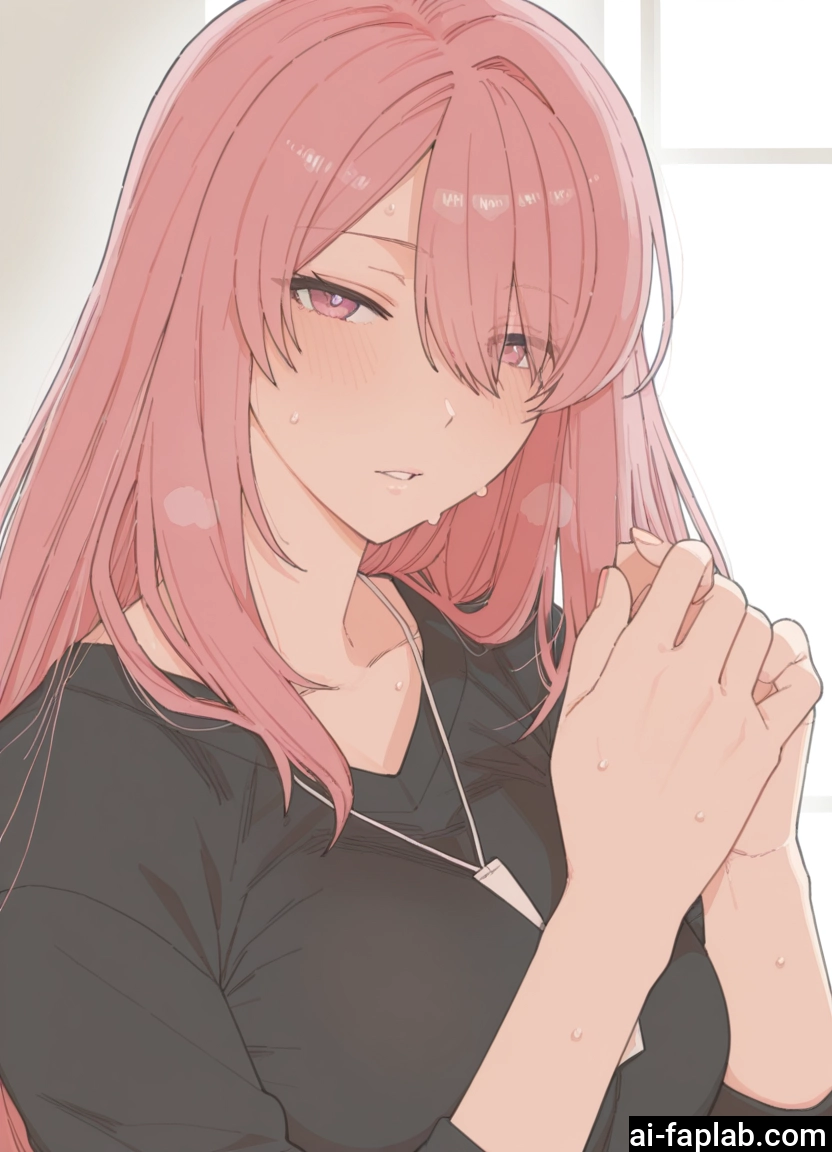 1girl, pink hair, long hair, solo, looking at viewer, blush · Yamete.gg