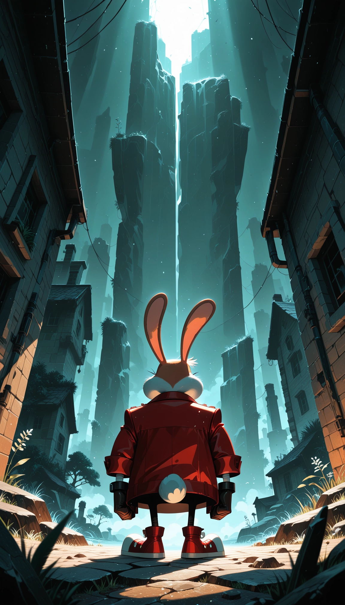 furry, animal ears, solo, rabbit ears, tail, gloves · Yamete.gg